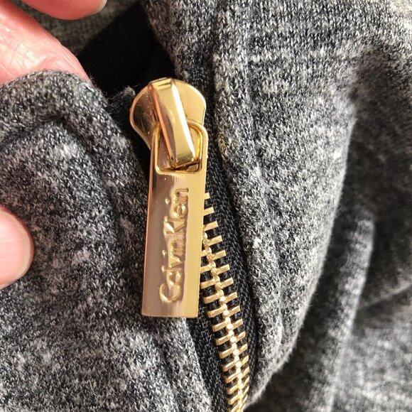 CALVIN KLEIN Cropped Moto Jacket - Gypsy Chic - Picture 7 of 11